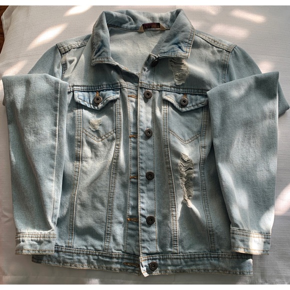 HWY Jeans Light Blue Denim Jean Jacket Size: Med - Picture 6 of 15
